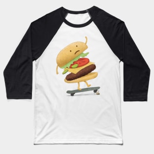 Burger Wipe-Out Baseball T-Shirt